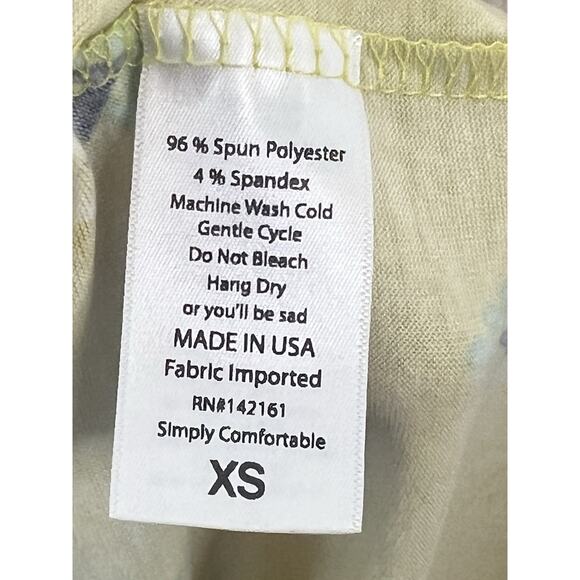 LulaRoe Yellow Body-con Comfy Core Julia Dress Size XS Fast Shipping NWT - Picture 6 of 9